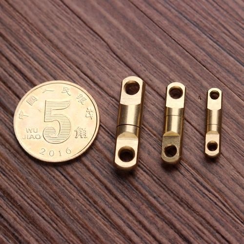 Brass 8-character buckle universal rotating key chain connection ring DIY accessories pure copper link ring EDC accessories