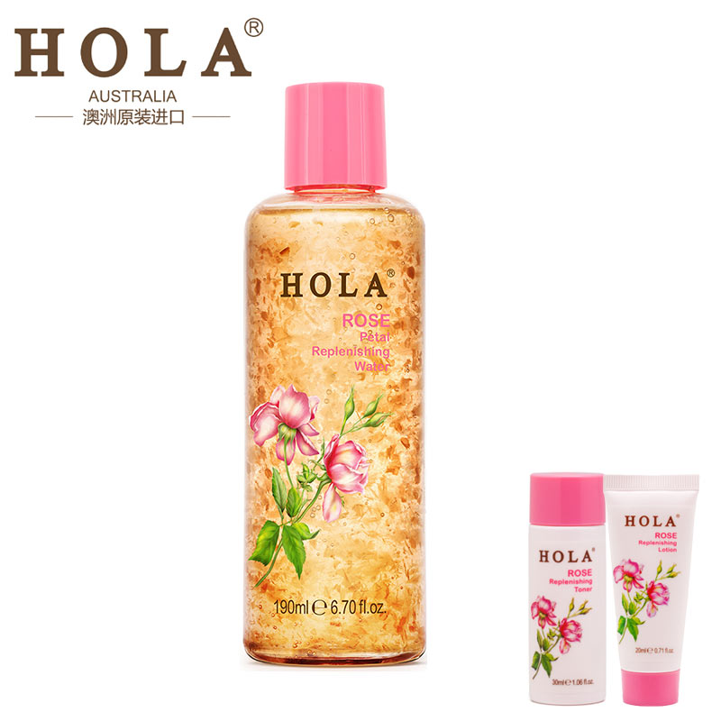 Hola/赫拉玫瑰平衡补水花瓣蜜露190ml 舒缓肌肤平衡水油 补水保湿