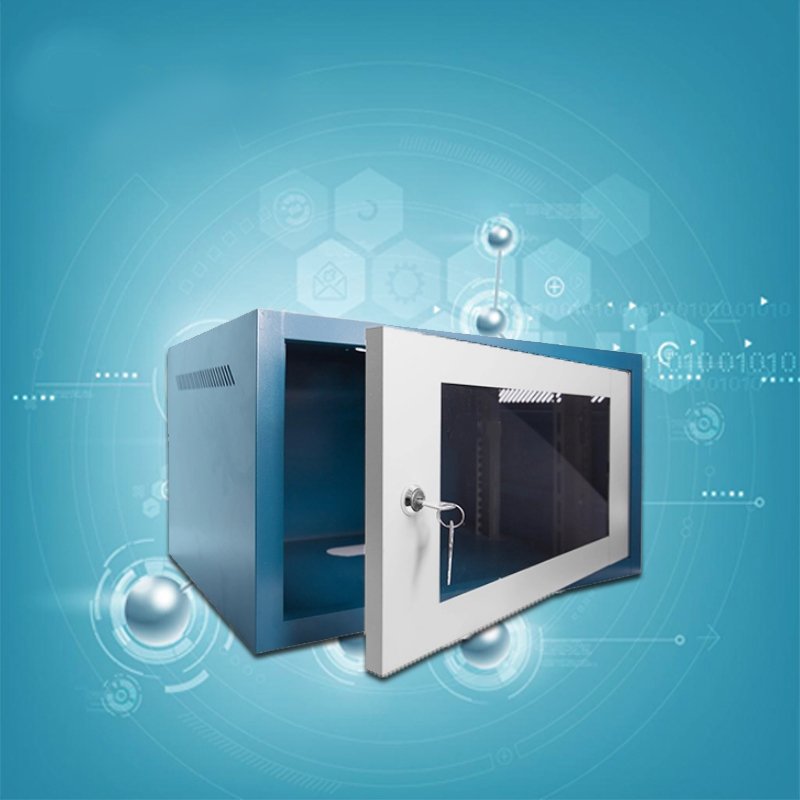 Kunming 6U LUXURY THICKENED INTERNET CABINET WALL CABINET MANUFACTURER DIRECT 6u WALL CABINET ENCLOSURE LUXURY 6U BLUE