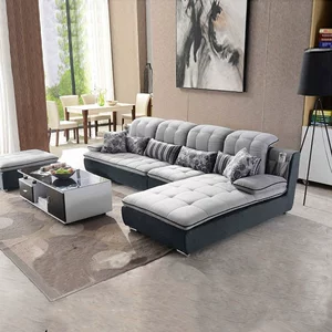 Ibra đồ nội thất phòng khách sofa tủ TV bàn cà phê kết hợp hiện đại nhỏ gọn vải sofa set