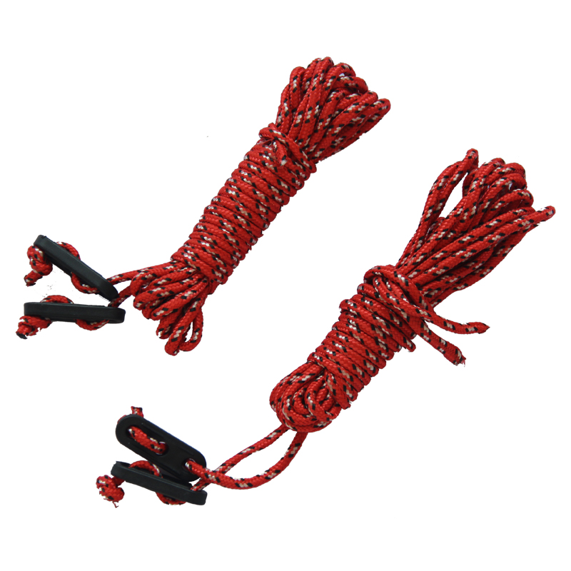 Tundra with outdoor tent wind rope plastic buckle tent pull rope wind rope 2*2 meters plastic buckle red wind rope