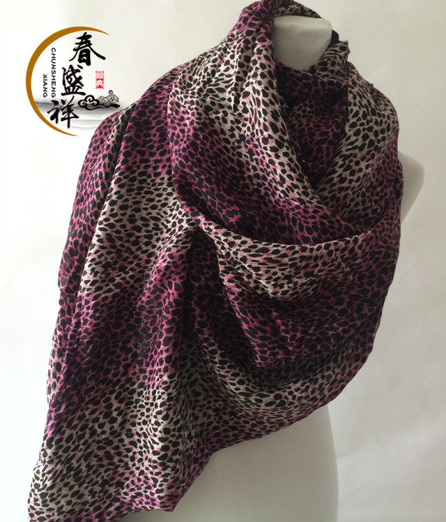 Foreign trade autumn and winter warm and thick wool scarf BAO WEN long scarf lengthening and increasing wool scarf double layer thickening