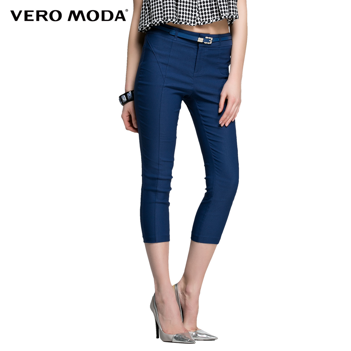 Vero Moda弹力修身七分裤|31526J012