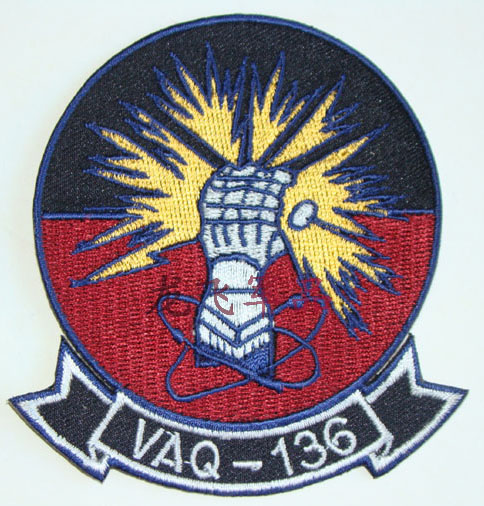 Embroidered armbands American AVYVAQ-136 squadron armbands windbreaker jacket with badges
