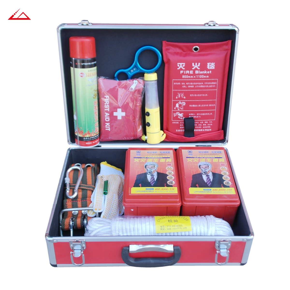 Emergency Fire Suit Safety Rope Fire blanket Aspirator Fire Extinguisher Three-Mouth Home Escape Suit 11 Hop 1