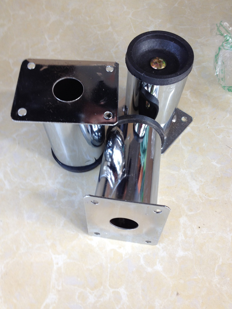 Furniture foot support legs stainless steel cabinet feet kitchen cabinet sofa TV cabinet feet diameter 5cm screw rubber plug