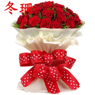 情人节迁安鲜花速递19朵红玫瑰高碑店任丘普兰店送花爱人表白求婚