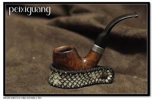 Кожа змеи, полноценная ручная работа, ведро дыма, ретро -роскошная труба, трубные кронштейны и бойцы чистая ручная работа