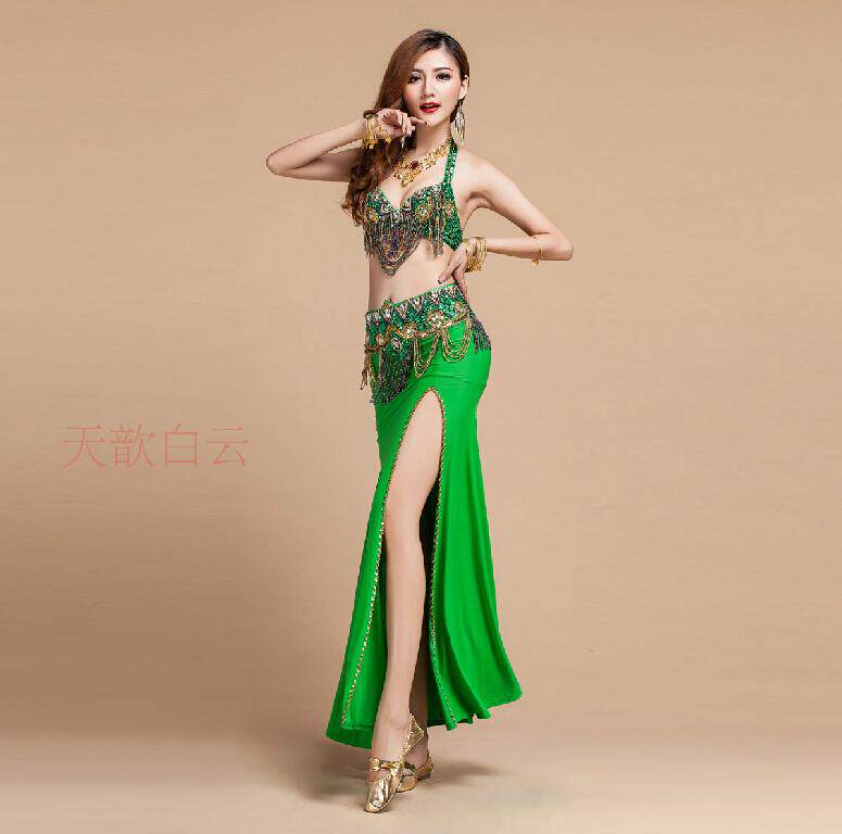2017 New Yamagata Bead Embroidered Underwear Suit Belly Dance Upscale Performance Clothing Indian Dance Suit