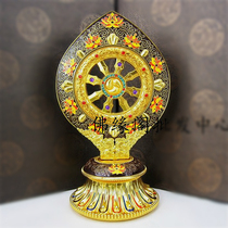 Tibetan exquisite enamel crafts large Falun ornaments ever-rotating painted Falun Falun treasure ornaments at special price