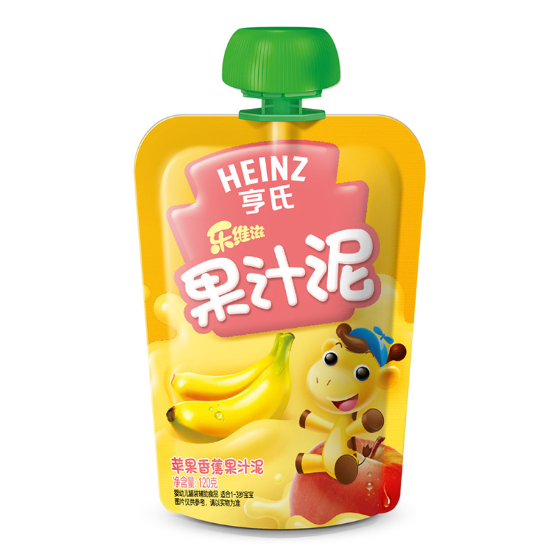 【天猫超市】亨氏/Heinz 乐维滋 苹果香蕉果汁泥120g 一岁以上