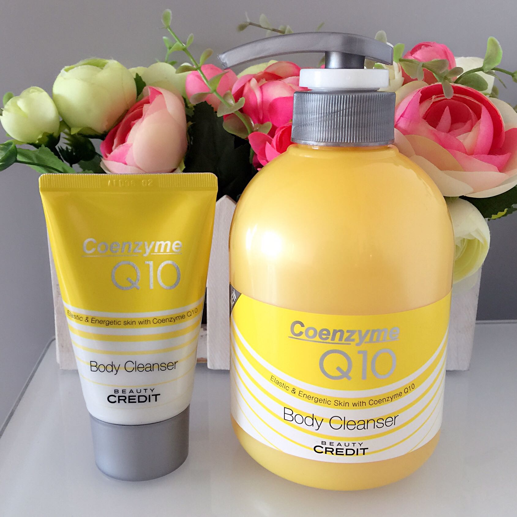 South Korea imported coenzyme Q10 moisturizing shower gel 500ml moisturizing moisturizing moisturizing firming skin