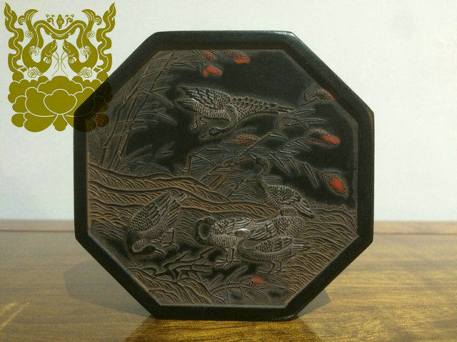 (Mo Yatang) Huizhou ancient law special ornamental old ink (Hong)ink ingot ink block Four treasures of Wenfang