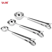 YAMI Yami Thép không gỉ Bean Spoon muỗng đo gia đình Muỗng bao gồm cà phê Thêm Clip Bar Máy pha cà phê