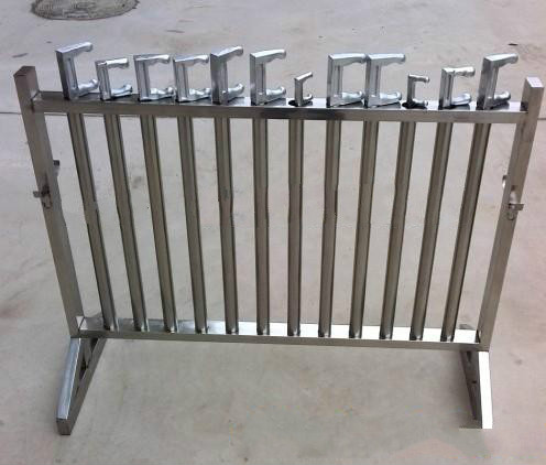 Type F valve wrench frame 201 (304) stainless steel valve hook holder stationary F pull hook holder manufacturer direct