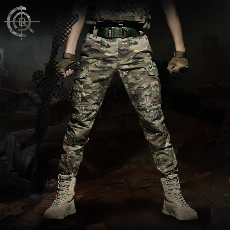 cqb military memes MC all-terrain camouflay pants multiple bags long pants cp outdoor tactical pants men's work fit pants for training