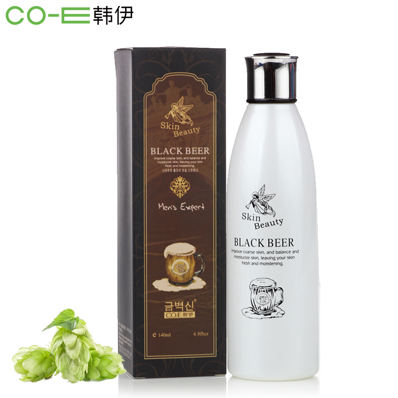 韩伊SkinBeauty黑啤酒清爽保湿爽肤水男士护肤品140ml