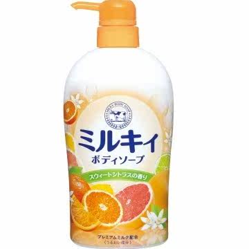 日本牛乳石碱 牛乳精华沐浴乳580ml台湾官网直邮进口
