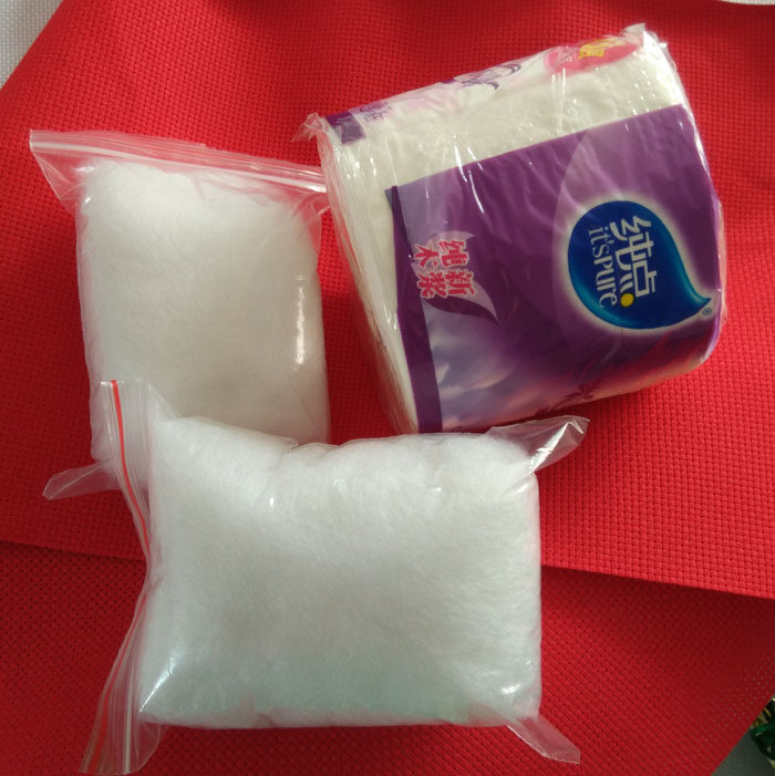 Hu Lili cross stitch●Do hand-made materials to use double-sided embroidery filled cotton PP cotton 1 yuan pack