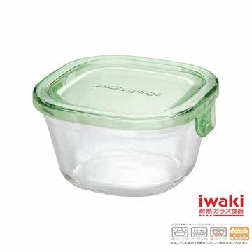 iwaki 玻璃微波盒 200ml(绿)台湾官网直邮进口