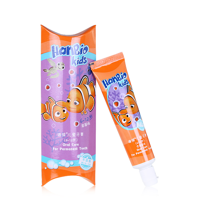 【天猫超市】艾芭薇 海葆儿童牙膏50g无氟低泡 6-12岁 两种口味