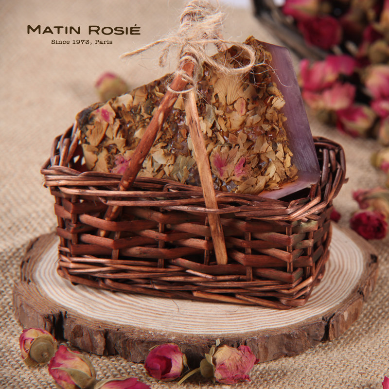 玛汀露丝玫瑰干花精油手工皂 洗脸皂 天然亮白香皂 滋润美白控油