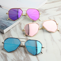 Toad mirror metal frame paternity glasses tide boy sunglasses eyeeyes childrens glasses sunglasses sunglasses personality