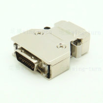 Yunteng FMD20M-AL SCSI connector high density HPDB20 core crimped male connector iron shell plug