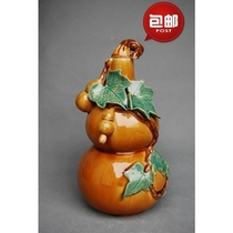 Town house big gourd auspicious ceramic ornaments home town house to recruit wealth evil evil evil evil feng shui wealth decorations