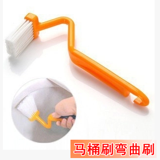 Toilet Brush Day Style Bend Shank S Type Toilet Brush Bending Brush Decontamination Brushed Toilet Clear Side Dead End Cleaning Brush