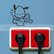 Switch stickers Notebook stickers Creative small stickers Pochacco Pacha dog series three cute cartoon wall stickers