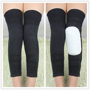 Mùa thu và mùa đông ấm áp miếng đệm đầu gối nam dày cộng với nhung cashmere quần legging chân vớ nữ khớp ấm mùa đông vớ đi xe đạp