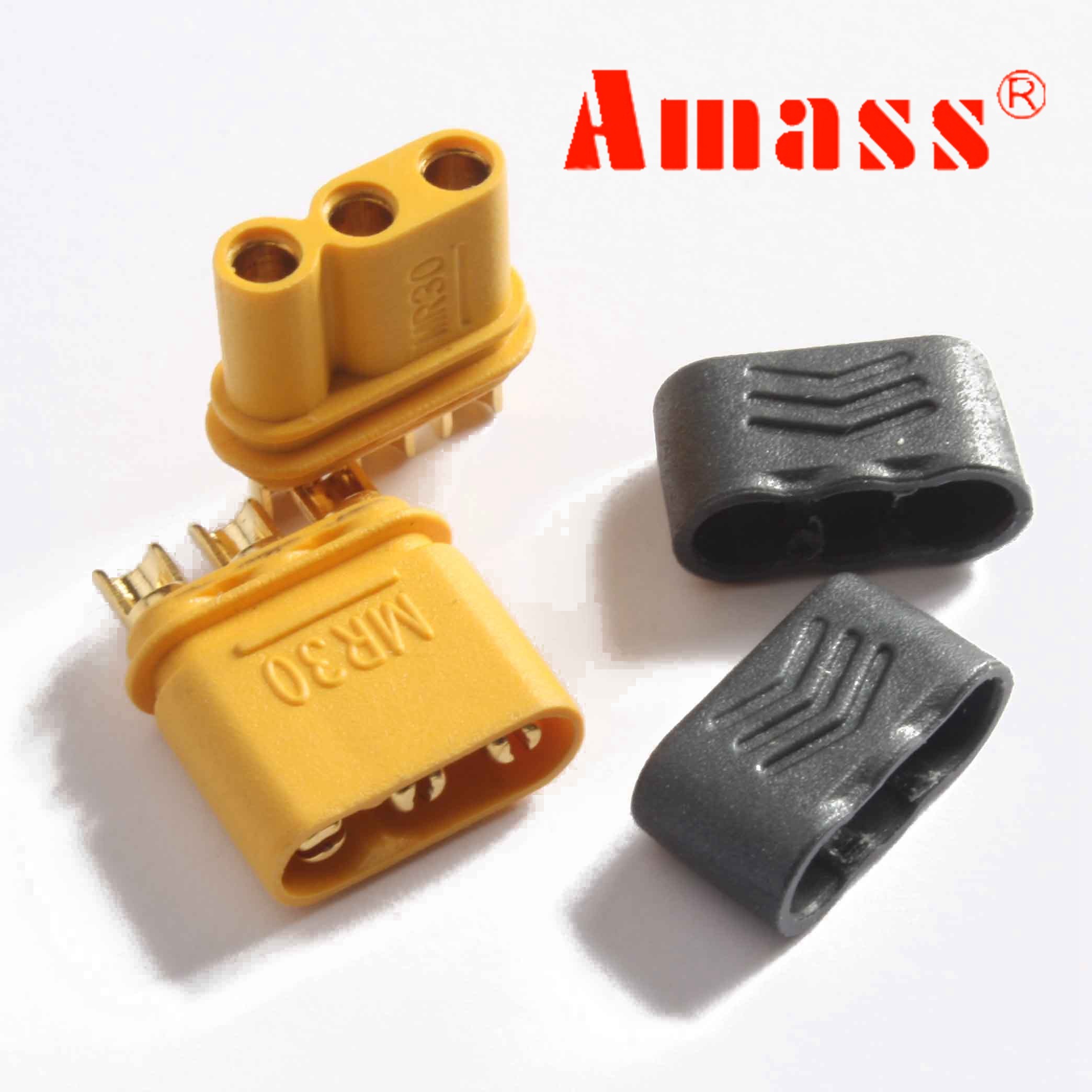 Ames MR30 plug XT30 three-core version with sheath 2mm gold-plated connector AMASS model accessories