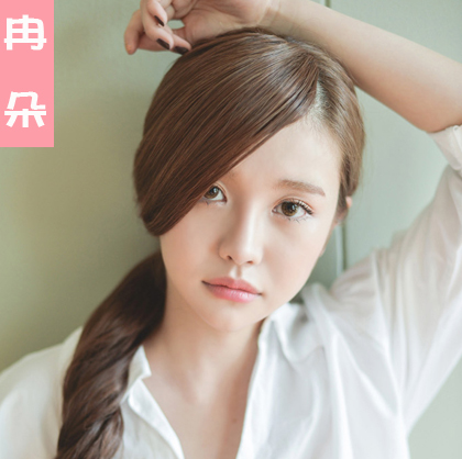 假发斜刘海隐形 无痕发箍假刘海片 真发手织中分刘海齐刘海假发片