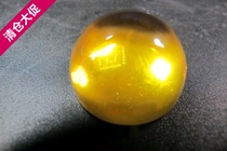 High-end luxury boutique antique collection Qing Dynasty topaz old gemstone round loose stone old gemstone ring