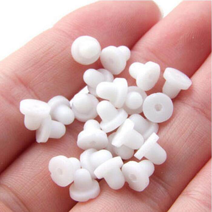 DIY Earrings Accessories Transparent Upholstered White Upholstered Accessories Ear Clip Comfort Anti-Allergy