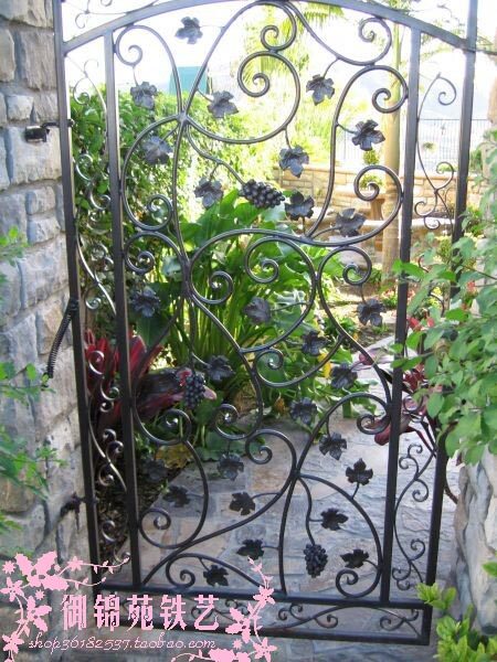 yx312 European iron door Villa door single open iron door Garden door Outdoor door Security door Iron door custom