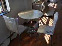 Yunnan Kunming Office Furniture Negotiation Table Guests Table Milk Tea Shop Small Round Table Reception Desk Small Dining Room Table