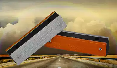 Rectangular double-sided reflective outline indicator highway guardrail anti-cursor road anti-collision road nail