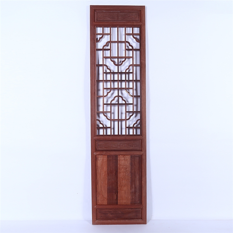 Solid Wood Flower GTung Yang Wood Carving Imitation Ancient Doors And Windows Chinese Hollowed-out Partition Suspended Ceiling Background Wall Red Flowers Pear Booking Boutique