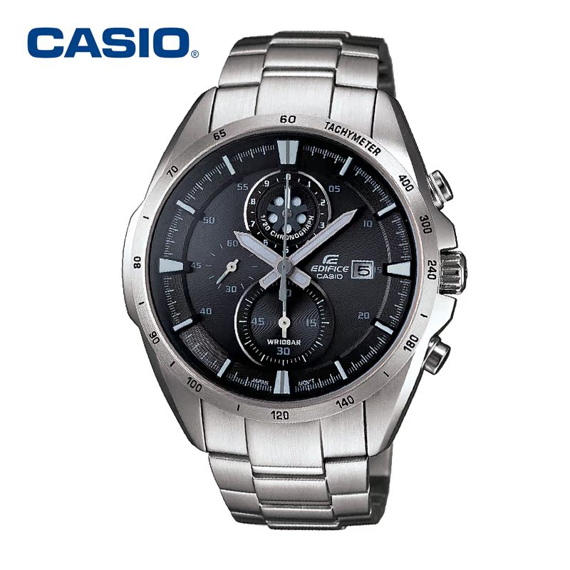 正品联保casio卡西欧太阳能手表EFR-530SBBJ-1A钢带防水商务男表
