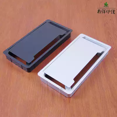 Desktop flip wire box desk wire box desk wire box desk thread cover computer desk wire hole cover Factory Direct sale