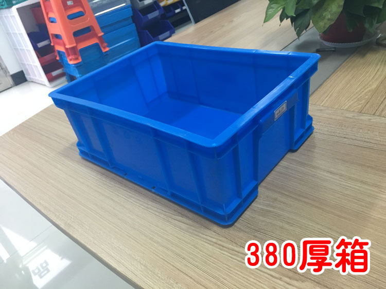 380 thickness small plastic turnover box rectangular warehouse hardware components material container box