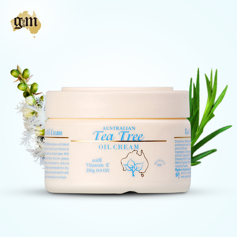G&M/澳芝曼  茶树精油霜250g 收缩毛孔滋润保湿 控油净痘 乳面霜