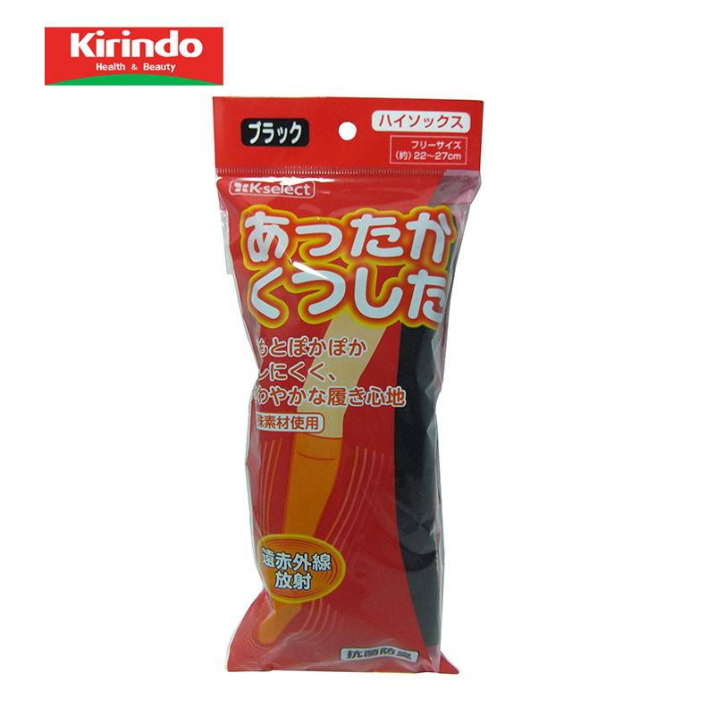 【Kirindo】日本进口 K-selcet保暖袜子 保温效果强 黑色