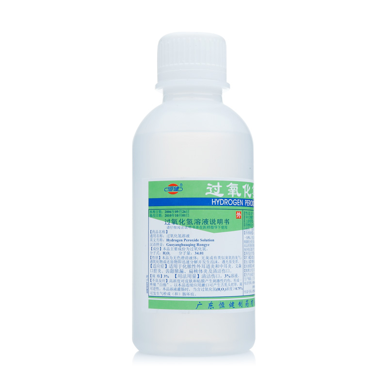 恒健 过氧化氢溶液 3%*100ml/瓶