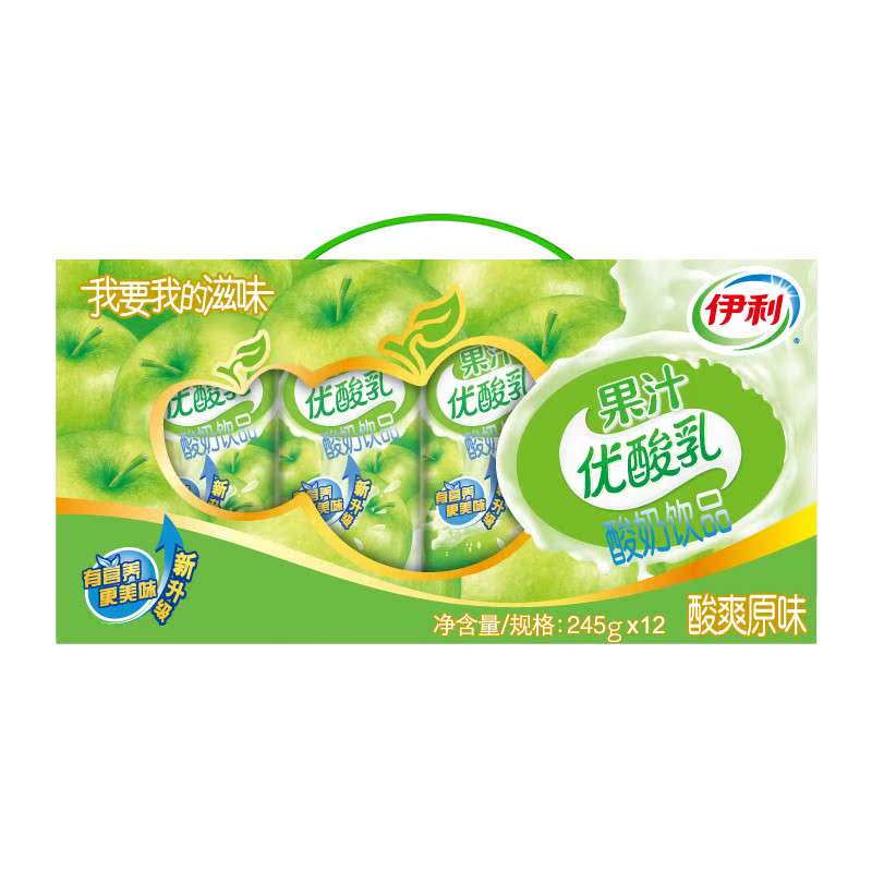 【苏宁易购】伊利 优酸乳原味12盒*245ml 效期不满意请拒收