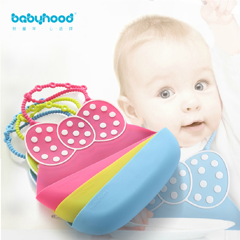 Century baby baby bib Baby saliva pocket Waterproof saliva pocket Silicone bib Eating pocket Children's eating bib