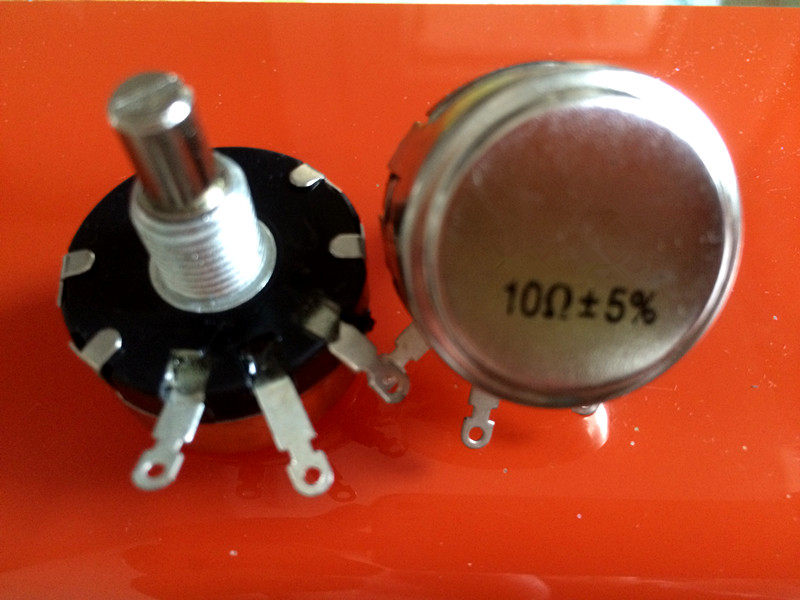 10 Ohm potentiometers 10 European potentiometers 100 European rotary potentiometers small value potentiometers throttling
