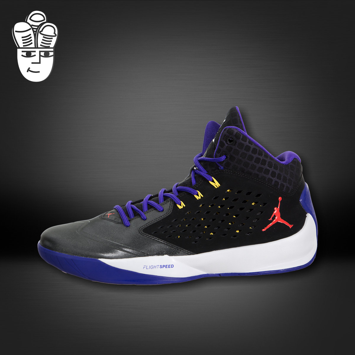 Air Jordan Rising High AJ男鞋 实战篮球鞋 气垫运动鞋 黑蓝配色